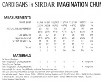 Knitting Pattern - Sirdar 8055 - Imagination Chunky - Cardigans
